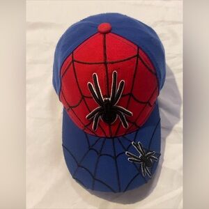 Kids Spider-Man Adjustable Hat Cap Blue Red by Tiki